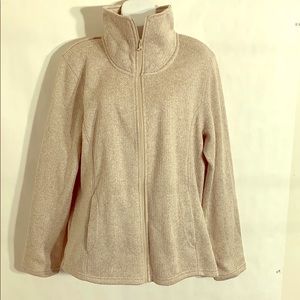 Faded Glory Cream Zip Sweater !